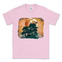 Bubblegum Pink wilderness leopard Classic Tee - MaliasSmallBusiness
