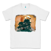 White wilderness leopard Classic Tee - MaliasSmallBusiness