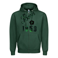Sports Green Born In 1950 Zipper Hoodie - Bettercallsaul