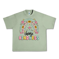 Oil Green choose kindness Urban Heavy Tee - MaliasSmallBusiness