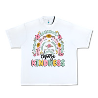 White choose kindness Urban Heavy Tee - MaliasSmallBusiness