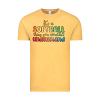 Vintage Mustard it s a softball thing you wouldn t understand Vintage Tee - MaliasSmallBusiness