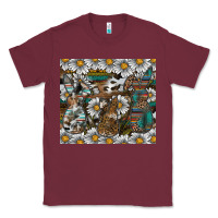Burgundy easter Classic Tee - CowhideDigitalArt