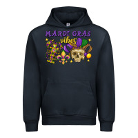 Navy mardi gras vibes skull Urban Hoodie - FaDigitalArtStudio