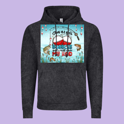 Show Me Your Bobbers And I Will Show My Rod Vintage Hoodie Designed By Maliassmallbusiness