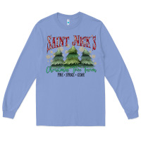 Colony Blue Saint Nick's Christmas Tree Farm Long Sleeve Tee - MaliasSmallBusiness