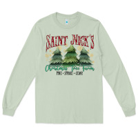 Matcha Saint Nick's Christmas Tree Farm Long Sleeve Tee - MaliasSmallBusiness
