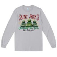 Moon Dust Saint Nick's Christmas Tree Farm Long Sleeve Tee - MaliasSmallBusiness