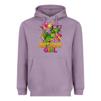 Lavender 6th birthday girl t rex pink Heavyweight Hoodie - CowGirlArtShop