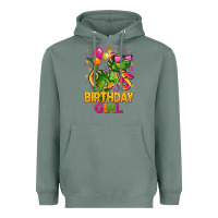 Sage 6th birthday girl t rex pink Heavyweight Hoodie - CowGirlArtShop