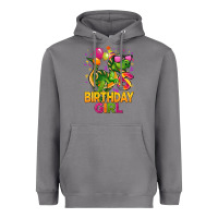 Storm 6th birthday girl t rex pink Heavyweight Hoodie - CowGirlArtShop