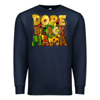 Navy dope black mama juneteenth Premium Sweatshirt - CowGirlArtShop