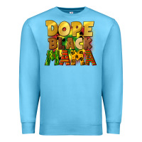 Ocean Blue dope black mama juneteenth Premium Sweatshirt - CowGirlArtShop