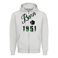 Dove Grey Born In 1951 Zipper Hoodie - Bettercallsaul