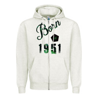 Oatmeal Heather Born In 1951 Zipper Hoodie - Bettercallsaul