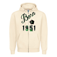 Born In 1951 Zipper Hoodie | Teevron