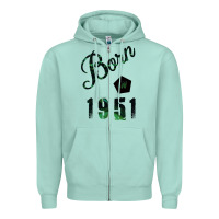 Seafoam Born In 1951 Zipper Hoodie - Bettercallsaul
