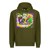 Army Green cajun to the core Premium Hoodie - CowGirlArtShop