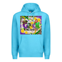 Ocean Blue cajun to the core Premium Hoodie - CowGirlArtShop