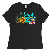 Black western sunflower class of 2023 Ladies Tee - AdoDesignShop