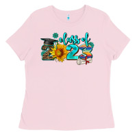 Bubblegum Pink western sunflower class of 2023 Ladies Tee - AdoDesignShop