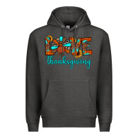 Charcoal Heather love thanksgiving Premium Hoodie - JahusDesignShop