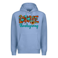 Colony Blue love thanksgiving Premium Hoodie - JahusDesignShop