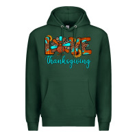 Sports Green love thanksgiving Premium Hoodie - JahusDesignShop