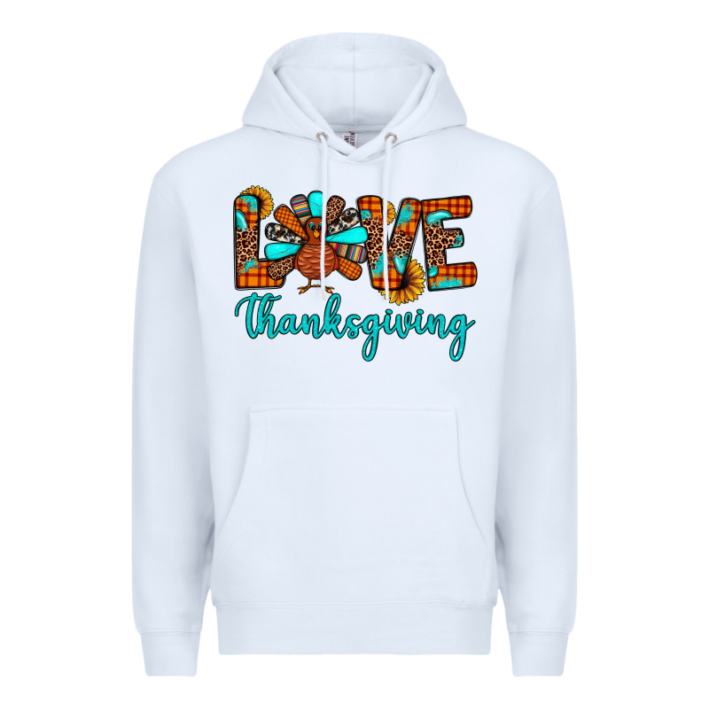Love Thanksgiving Premium Hoodie by JahusDesignShop | Teevron