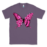 Lavender Floral pink butterfly Classic Tee - NancyCooperArtShop