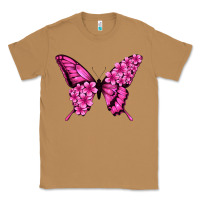 Toasted Coconut Floral pink butterfly Classic Tee - NancyCooperArtShop