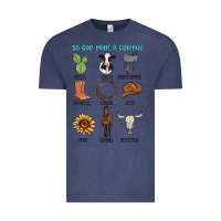 Vintage Denim so god made a cowboy Vintage Tee - MaliasSmallBusiness