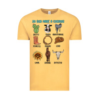 Vintage Mustard so god made a cowboy Vintage Tee - MaliasSmallBusiness