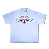 Grape Ice bunny face easter Urban Heavy Tee - MaliasSmallBusiness