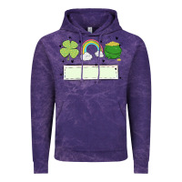 Cloud Purple st patrick's trio name patch Vintage Hoodie - MaliasSmallBusiness