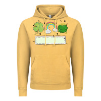 Vintage Mustard st patrick's trio name patch Vintage Hoodie - MaliasSmallBusiness