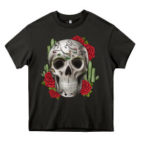 Asphalt skull cactus Heavy Core Tee - JahusDesignShop