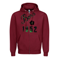 Burgundy Born In 1952 Zipper Hoodie - Bettercallsaul