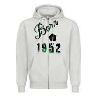 Dove Grey Born In 1952 Zipper Hoodie - Bettercallsaul