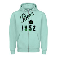 Seafoam Born In 1952 Zipper Hoodie - Bettercallsaul