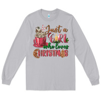 Moon Dust Pink Just a girl who loves Christmas Long Sleeve Tee - NancyCooperArtShop