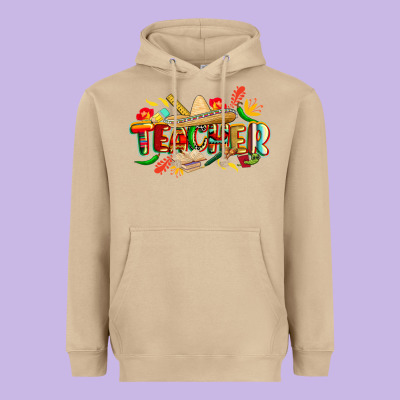 Cinco De Mayo Teacher Heavyweight Hoodie Designed By Cowgirlartshop