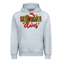 Heather Grey christmas auntie claus Urban Hoodie - FaDigitalArtStudio