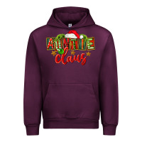 Mauve Wine christmas auntie claus Urban Hoodie - FaDigitalArtStudio