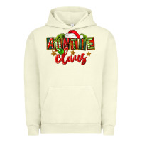 Pigment Pistachio christmas auntie claus Urban Hoodie - FaDigitalArtStudio