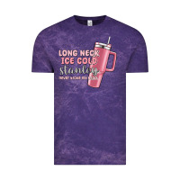 Cloud Purple long neck ice cold stanley never broke my heart Vintage Tee - MaliasSmallBusiness