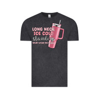 Vintage Black long neck ice cold stanley never broke my heart Vintage Tee - MaliasSmallBusiness