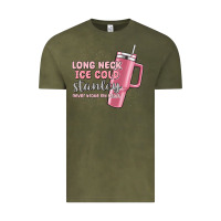 Long Neck Ice Cold Stanley Never Broke My Heart Vintage Tee | Teevron