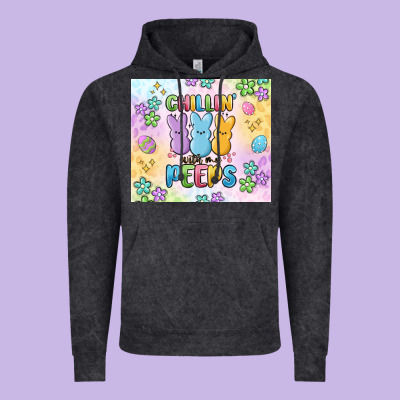 Chillin' With My Peeps Vintage Hoodie Designed By Maliassmallbusiness
