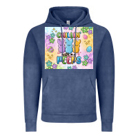 Vintage Denim chillin' with my peeps Vintage Hoodie - MaliasSmallBusiness